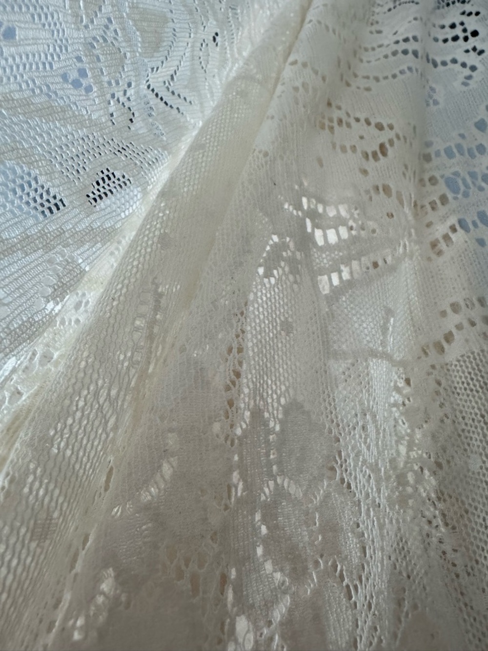 Kobi Halperin Senna Lace Dress Cream Boho Ruffle XXL - Picture 7 of 12